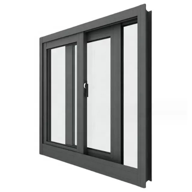 Aluminum Impact Glass Hurricane Proof Sliding Windows Aluminium Window for Villa Projects